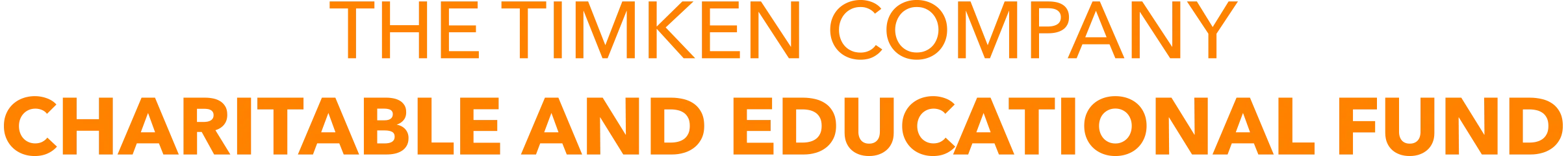 The Timken Company Charitable and Educational Fund Logotype